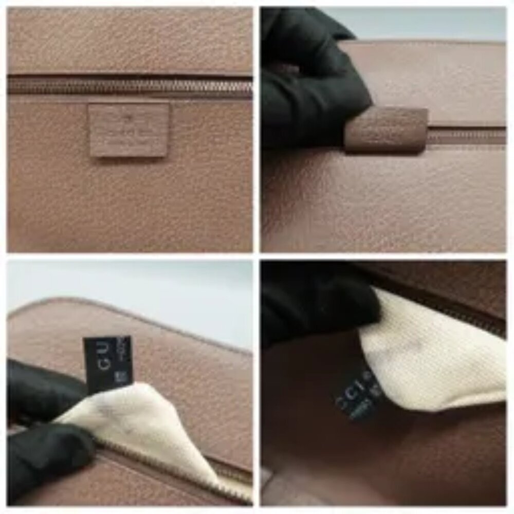 100% Authentic GUCCI Ophidia Brown Canvas Shoulder Bag - Picture 11 of 12
